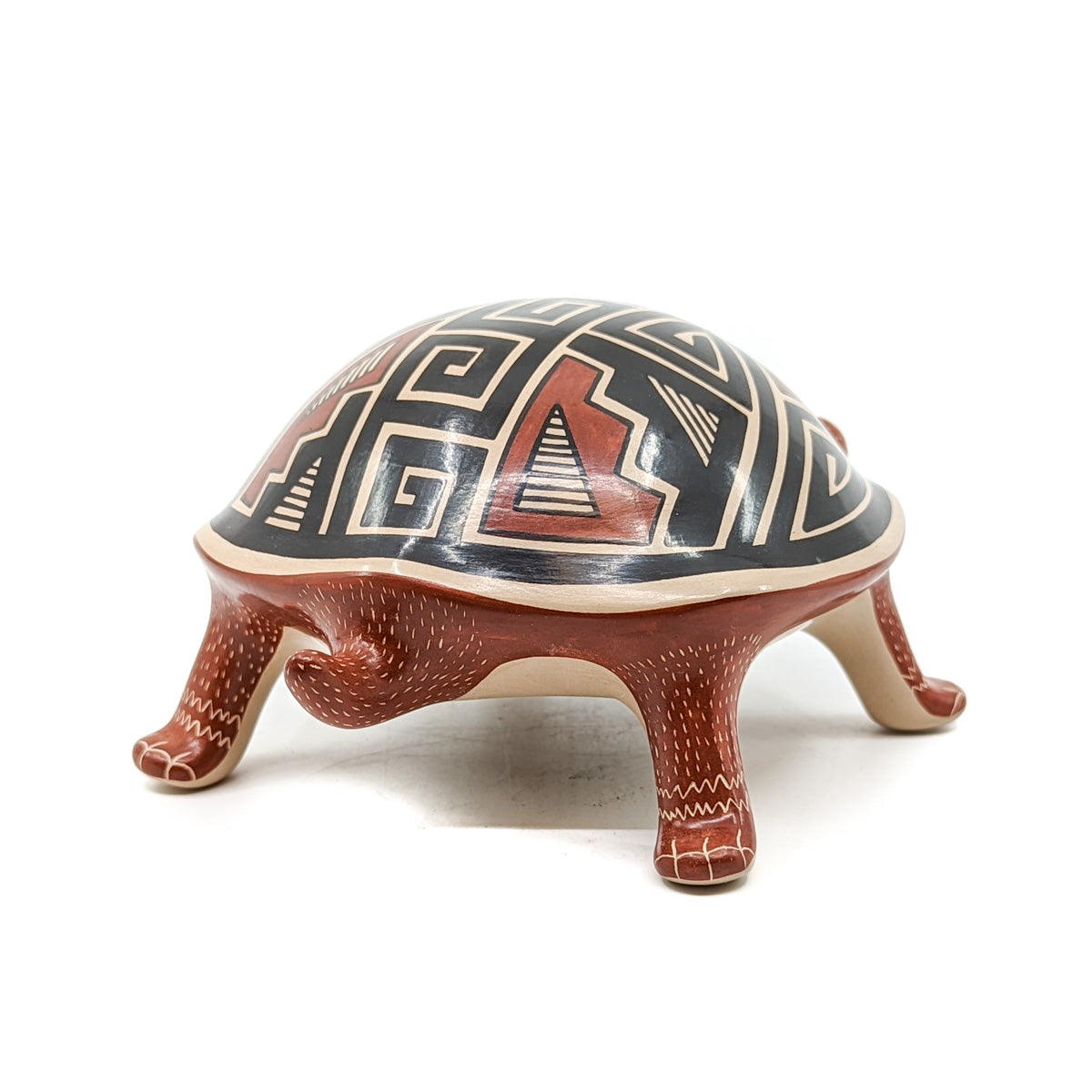 Desert Tortoise Sculpture with Geometric Shell – Native-Seeds-Search