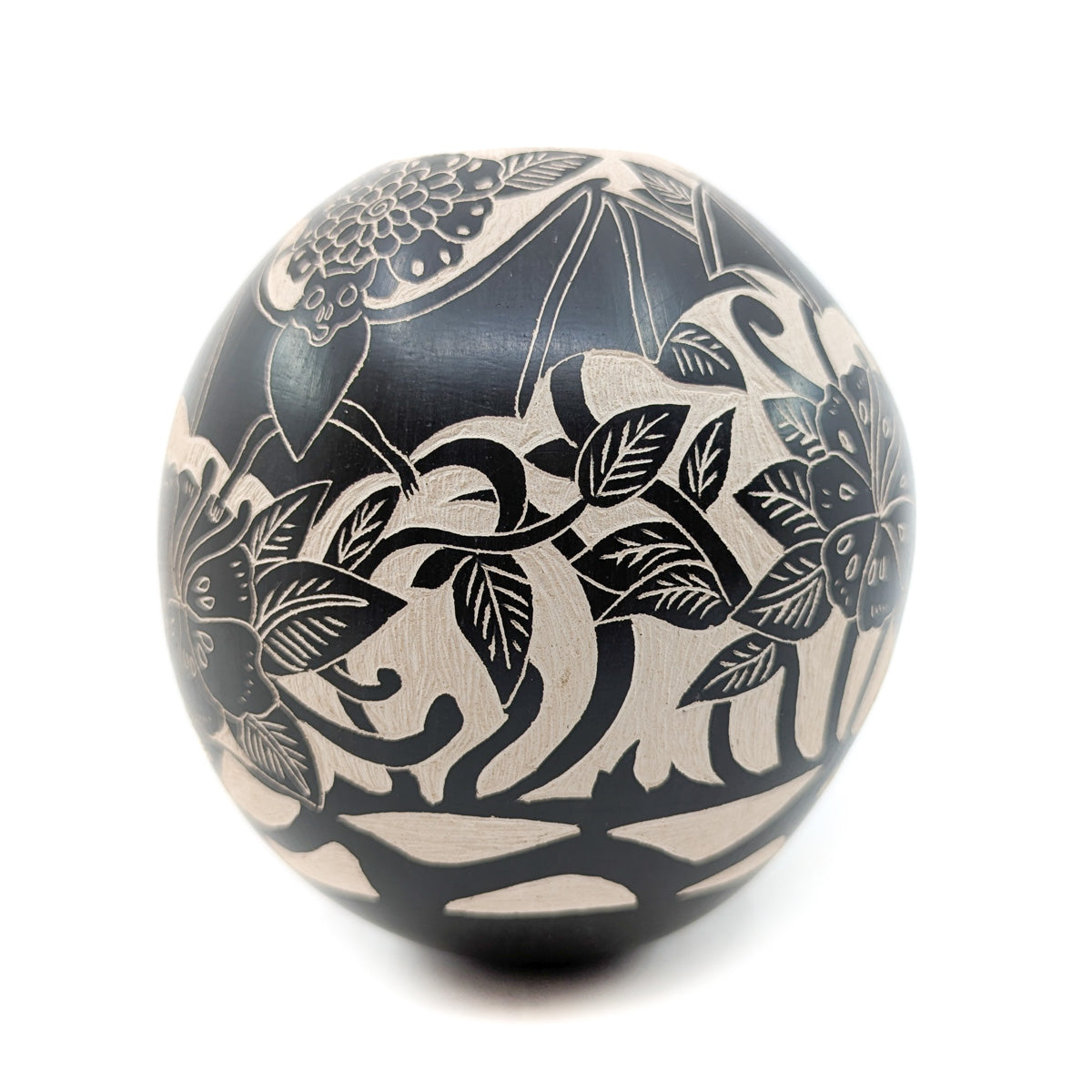 Etched Bat Pollinator Pot