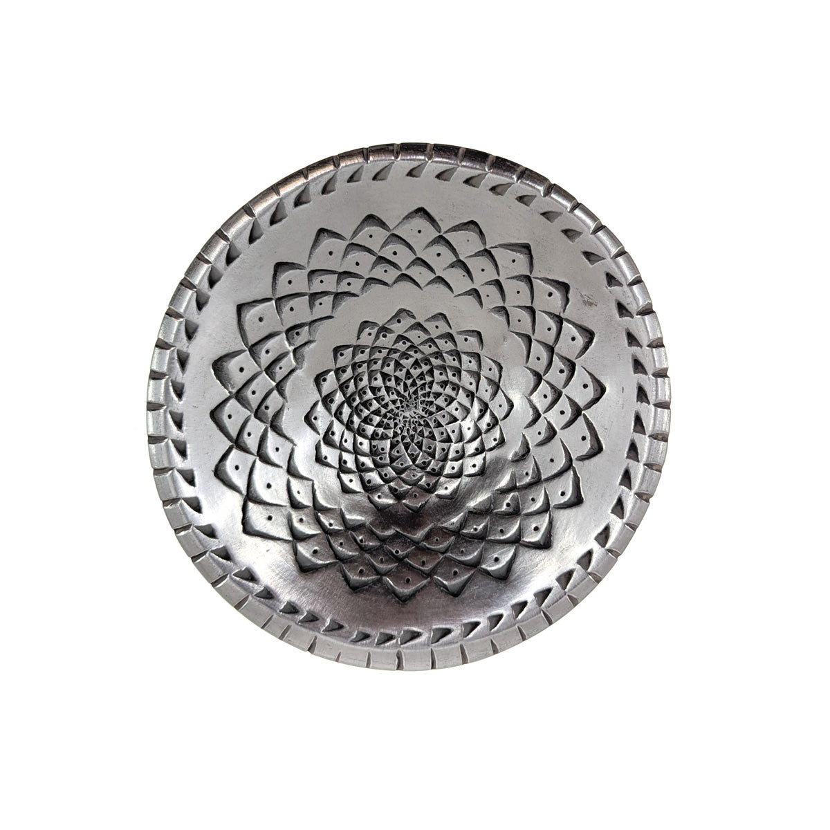 Black Mata Ortiz Bowl with Agave Pattern
