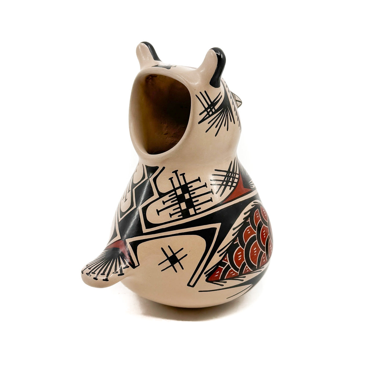 Load image into Gallery viewer, Owl Effigy Pot
