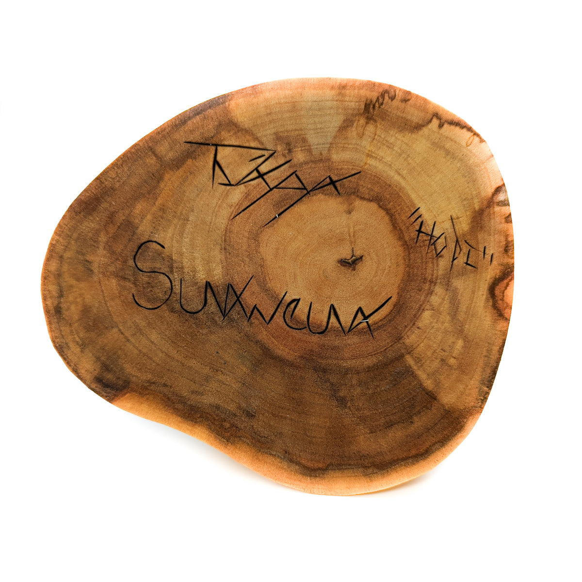 Blue Corn Maiden Sculpture with Pueblo Scene