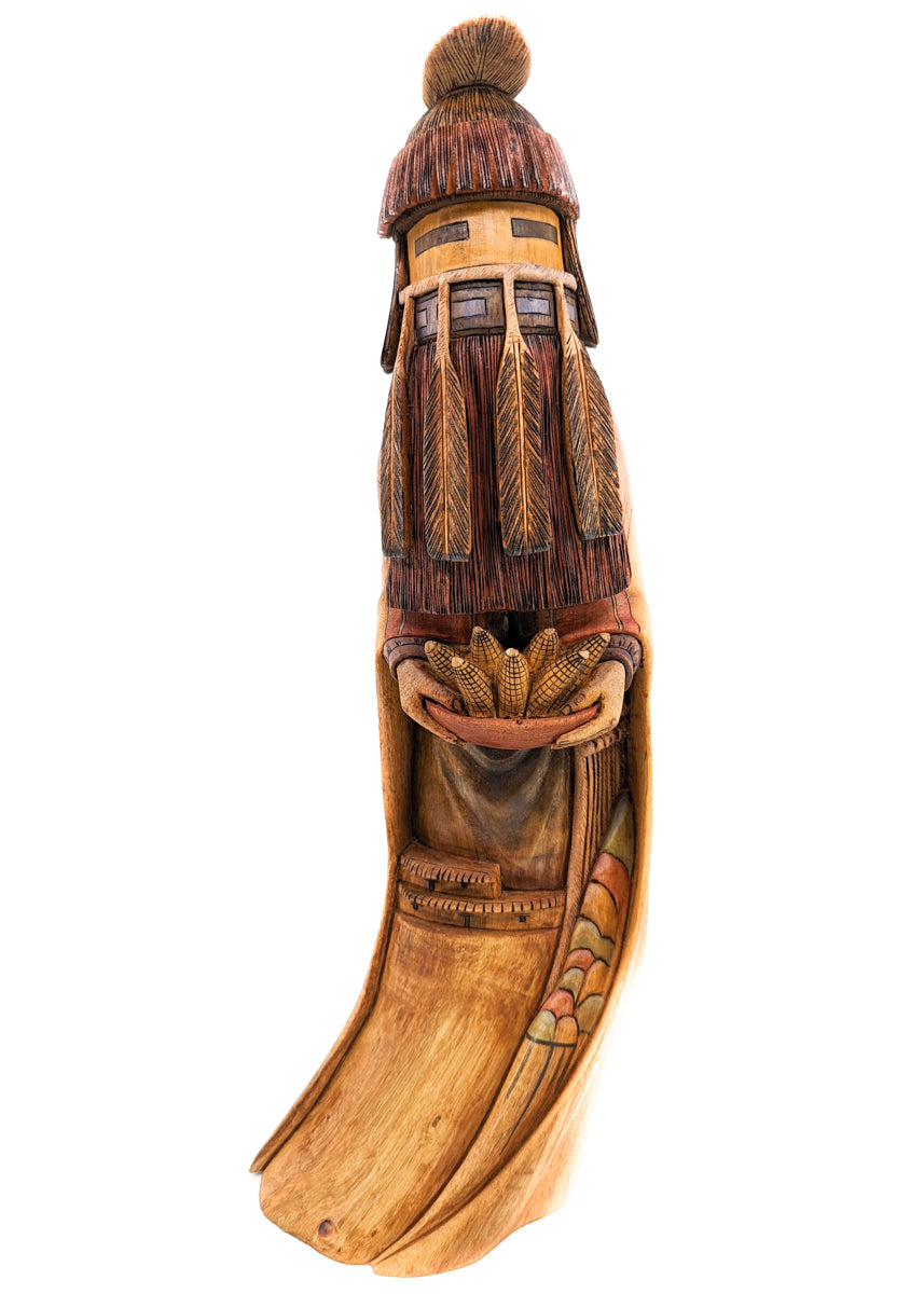 Majestic Yellow Corn Maiden Sculpture