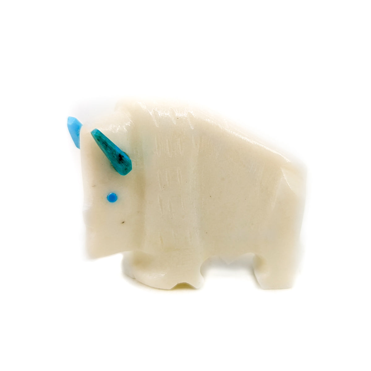 White Buffalo Carving by Todd Etsate