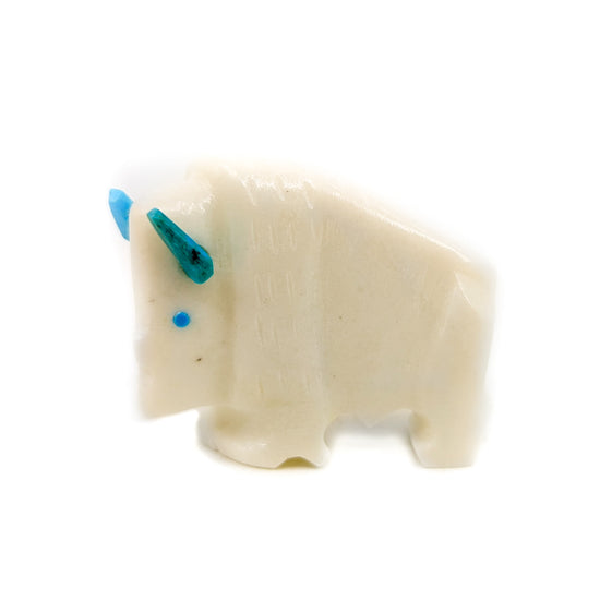 White Buffalo Carving by Todd Etsate