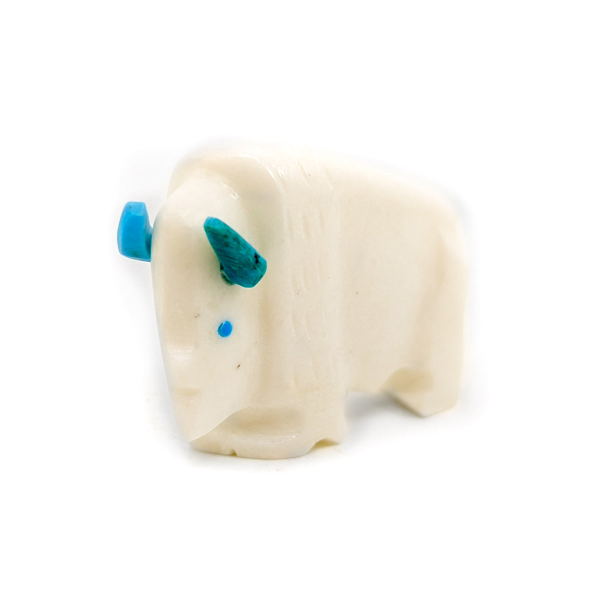 White Buffalo Carving by Todd Etsate