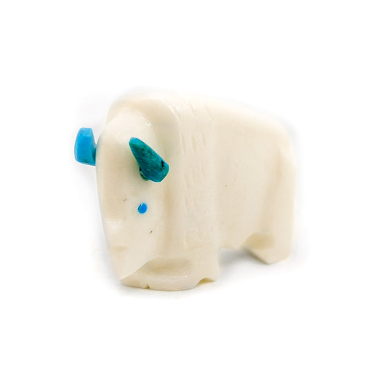 White Buffalo Carving by Todd Etsate