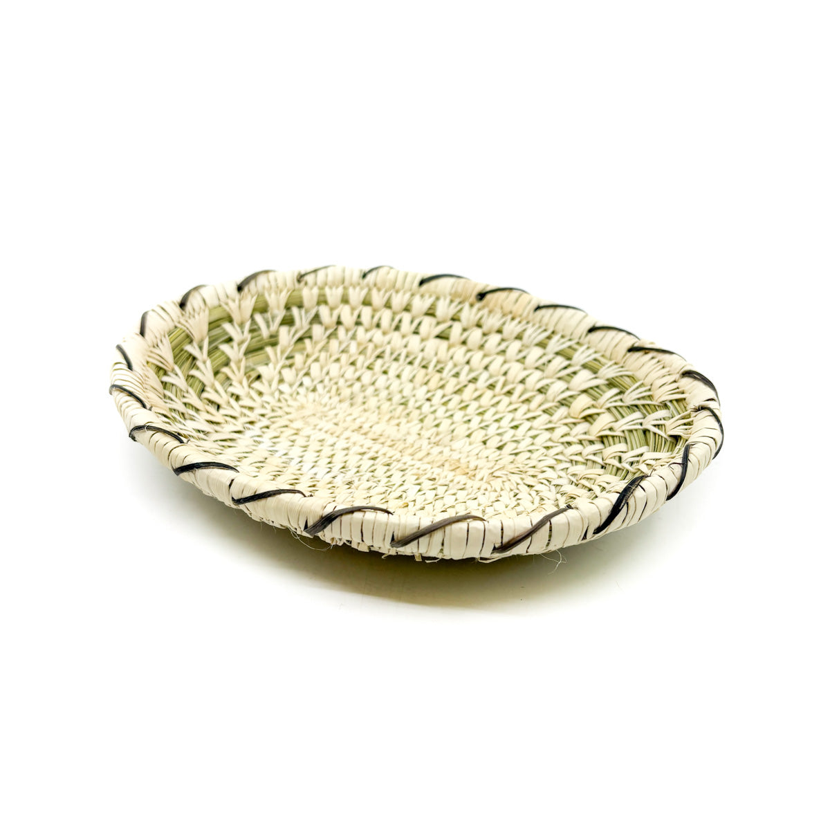 Oval Split Stick Basket with Devil's Claw Trim
