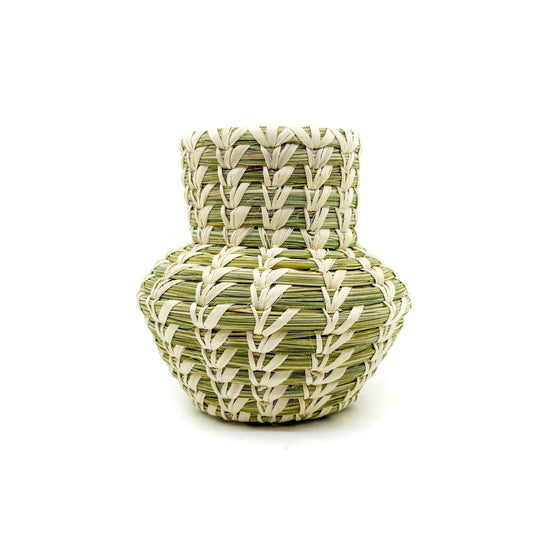 Olla Basket with Shoulder - Wheat Stitch