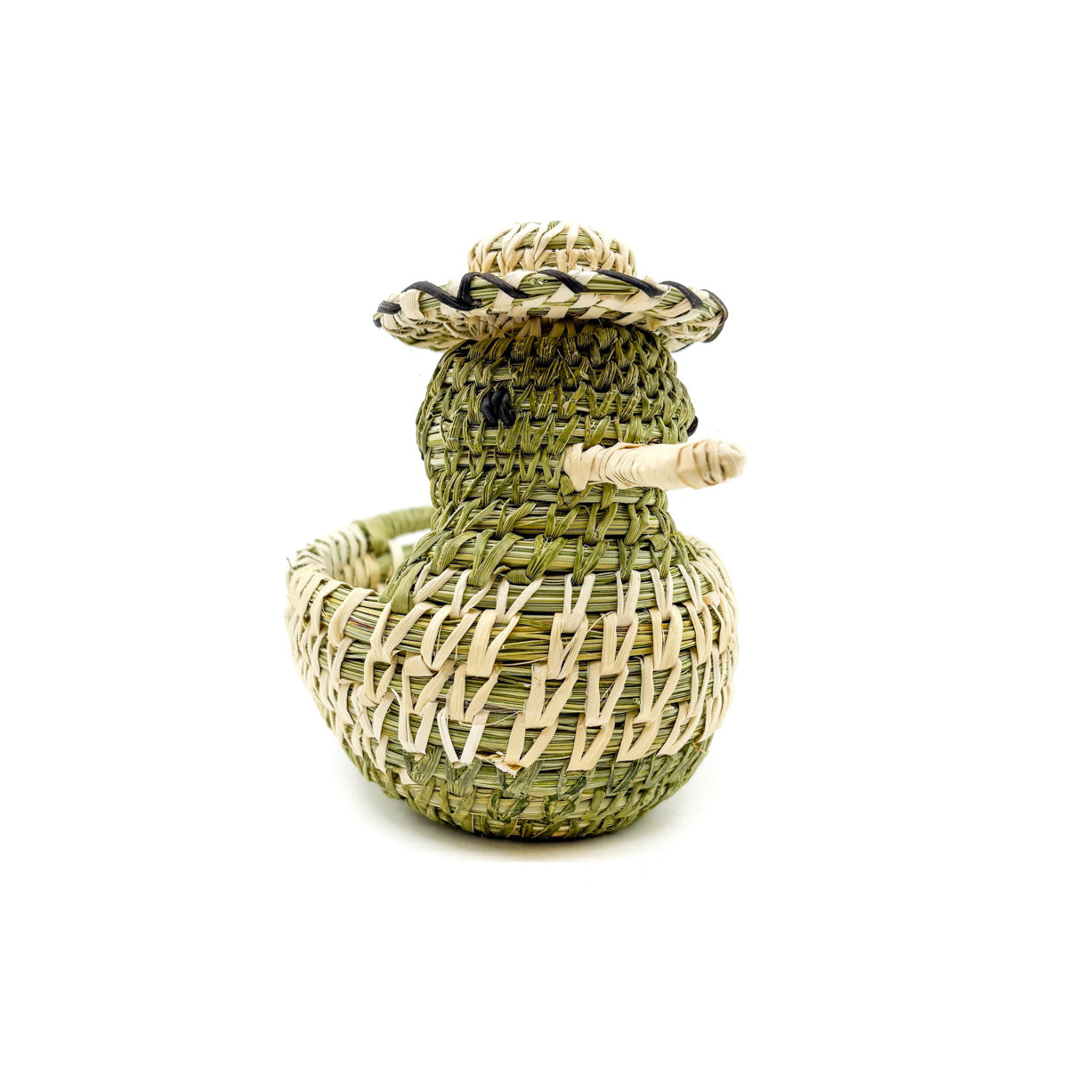 Duck with Hat Woven Sculpture