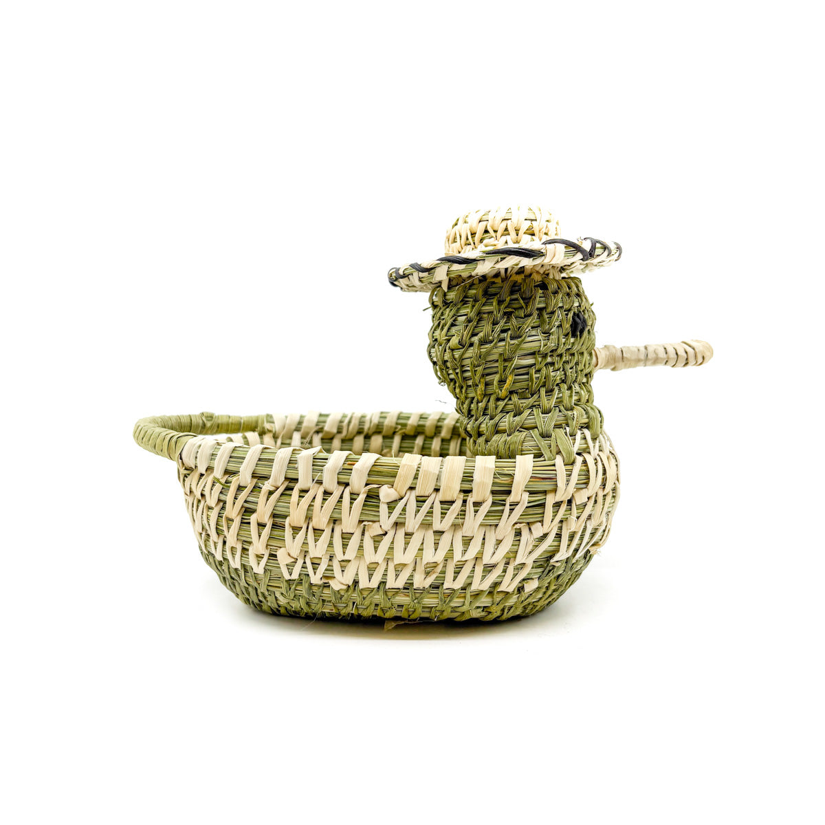 Duck with Hat Woven Sculpture