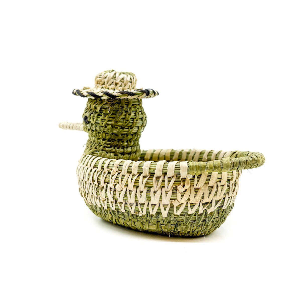 Duck with Hat Woven Sculpture