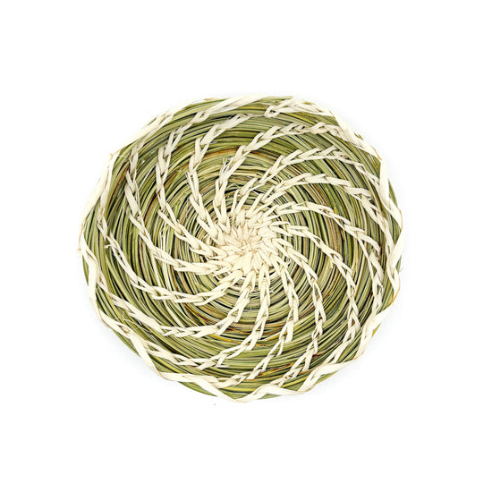 Small Round Split Stich Basket - Tohono O'odham
