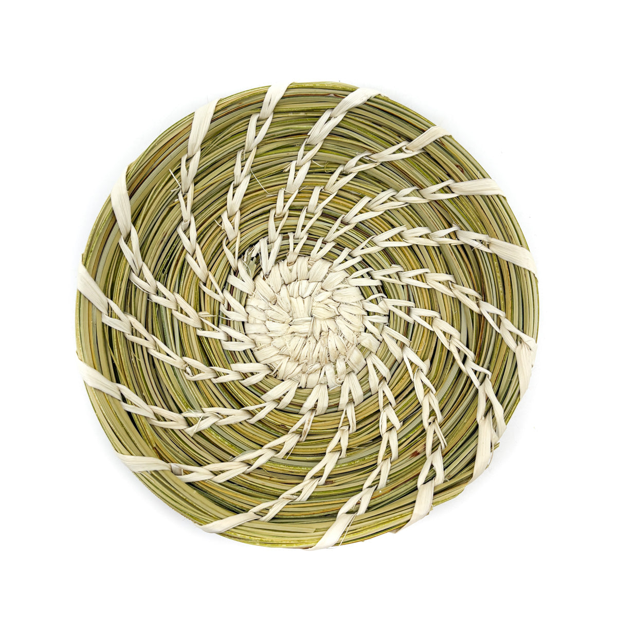 Small Round Basket with Split Stitch Pattern