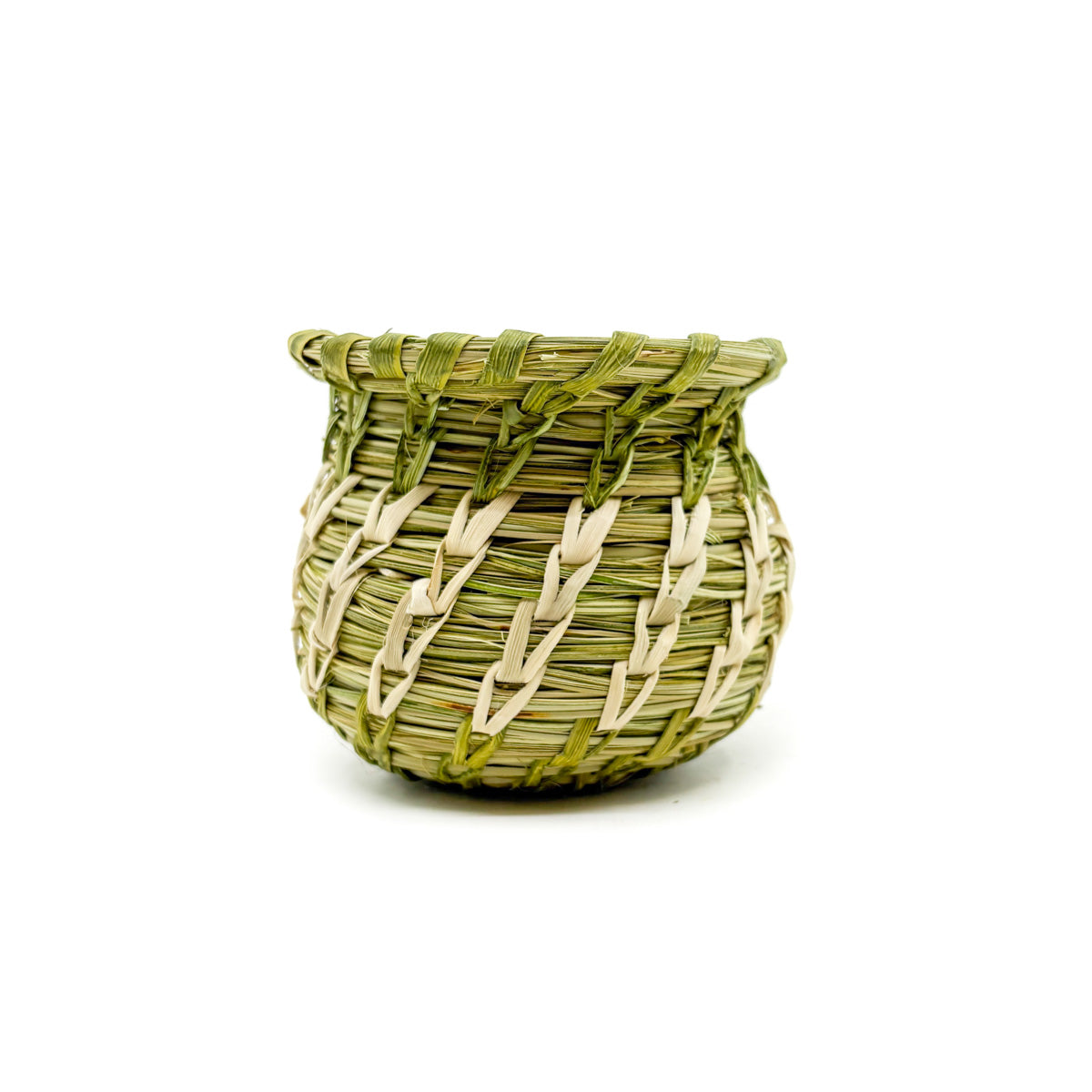 Small Olla Basket with Split Stitch