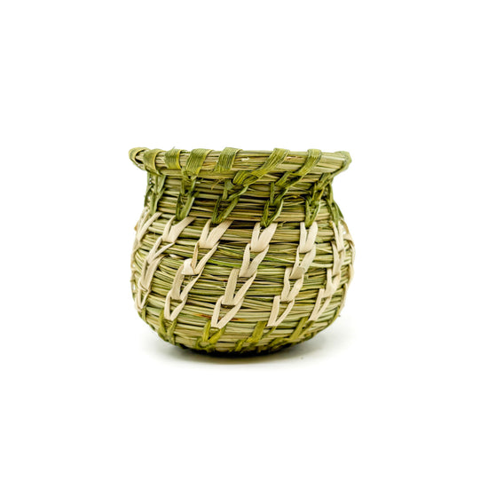 Small Olla Basket with Split Stitch