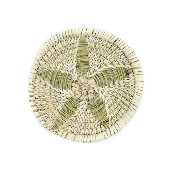 Star Pattern Small Round Basket