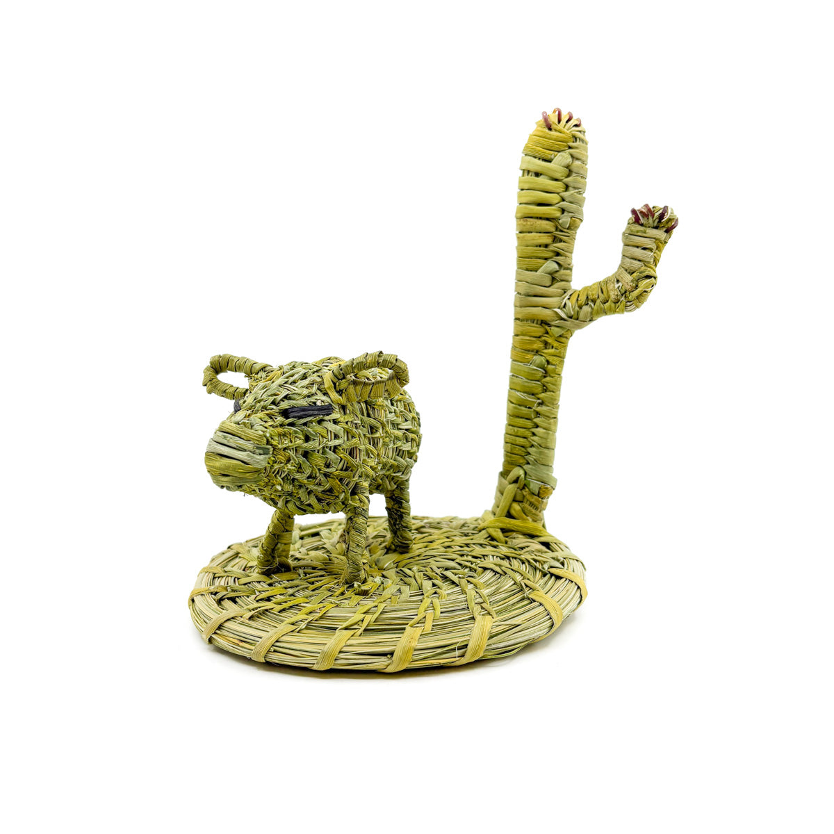 Desert Javelina Woven Sculpture by Fred Cruz