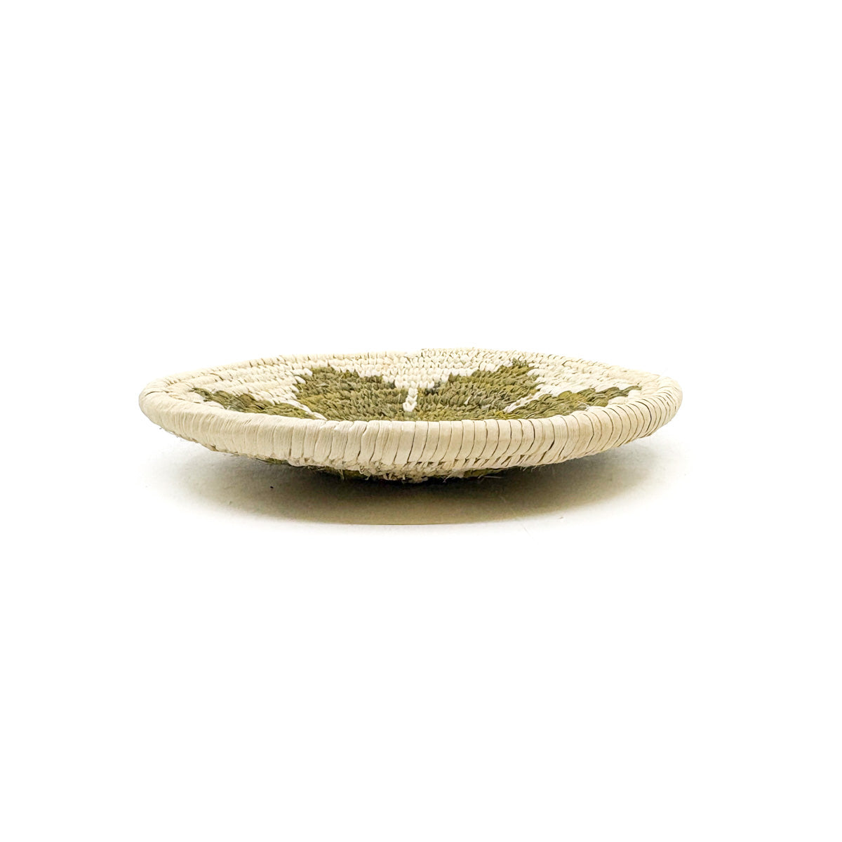 Very Fine Small Round Basket with Blossom Motif