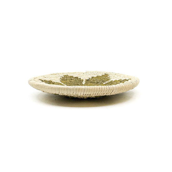 Very Fine Small Round Basket with Blossom Motif