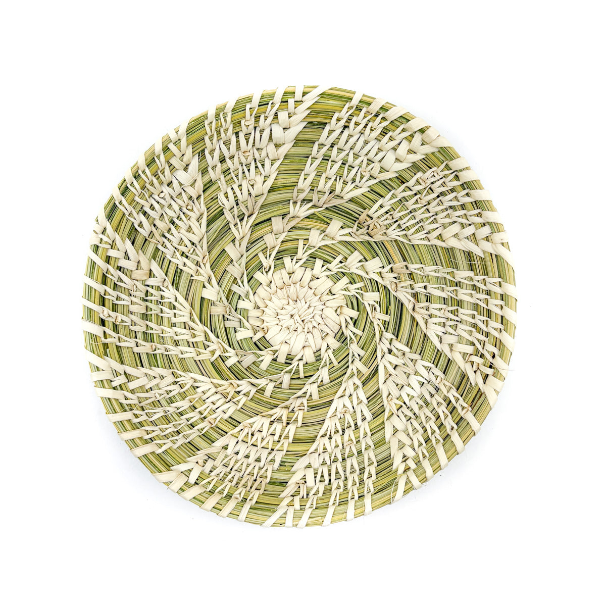 Fine Split Stitch Open Coil Basket - Spinning Star