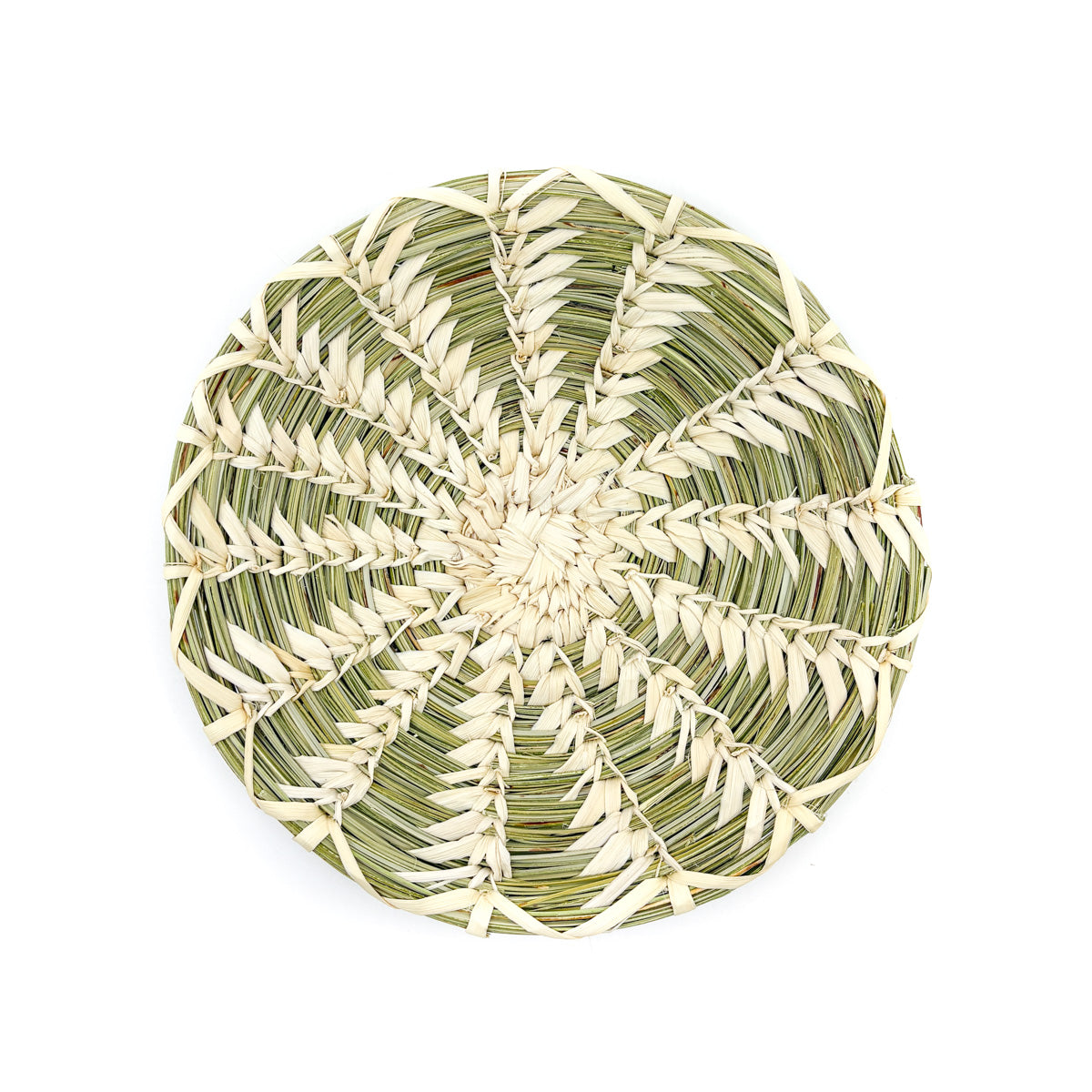 Round Wheat Stitch Basket - Radiant Pattern