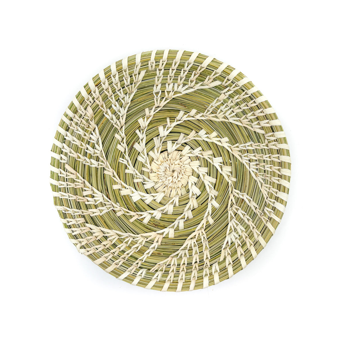 Split Stich Round Basket - Spinning Star Pattern