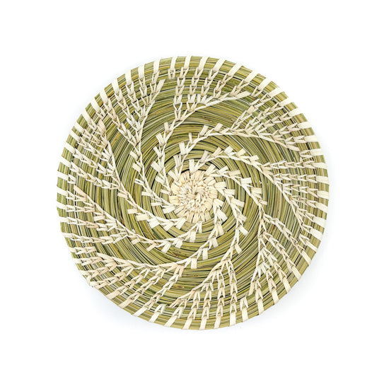 Split Stich Round Basket - Spinning Star Pattern