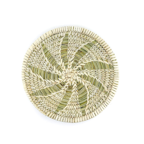 Tohono O'odham Split Stitch Basket with Star and Bound Edge