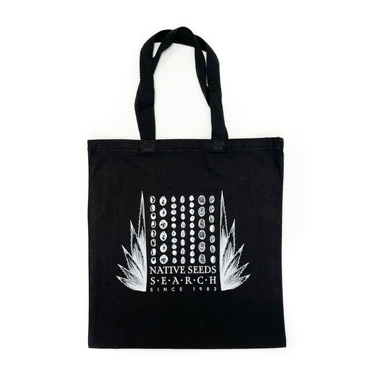 Load image into Gallery viewer, NEW! Native Seeds/SEARCH Black &amp;amp; White Tote Bag - SPECIAL EDITION
