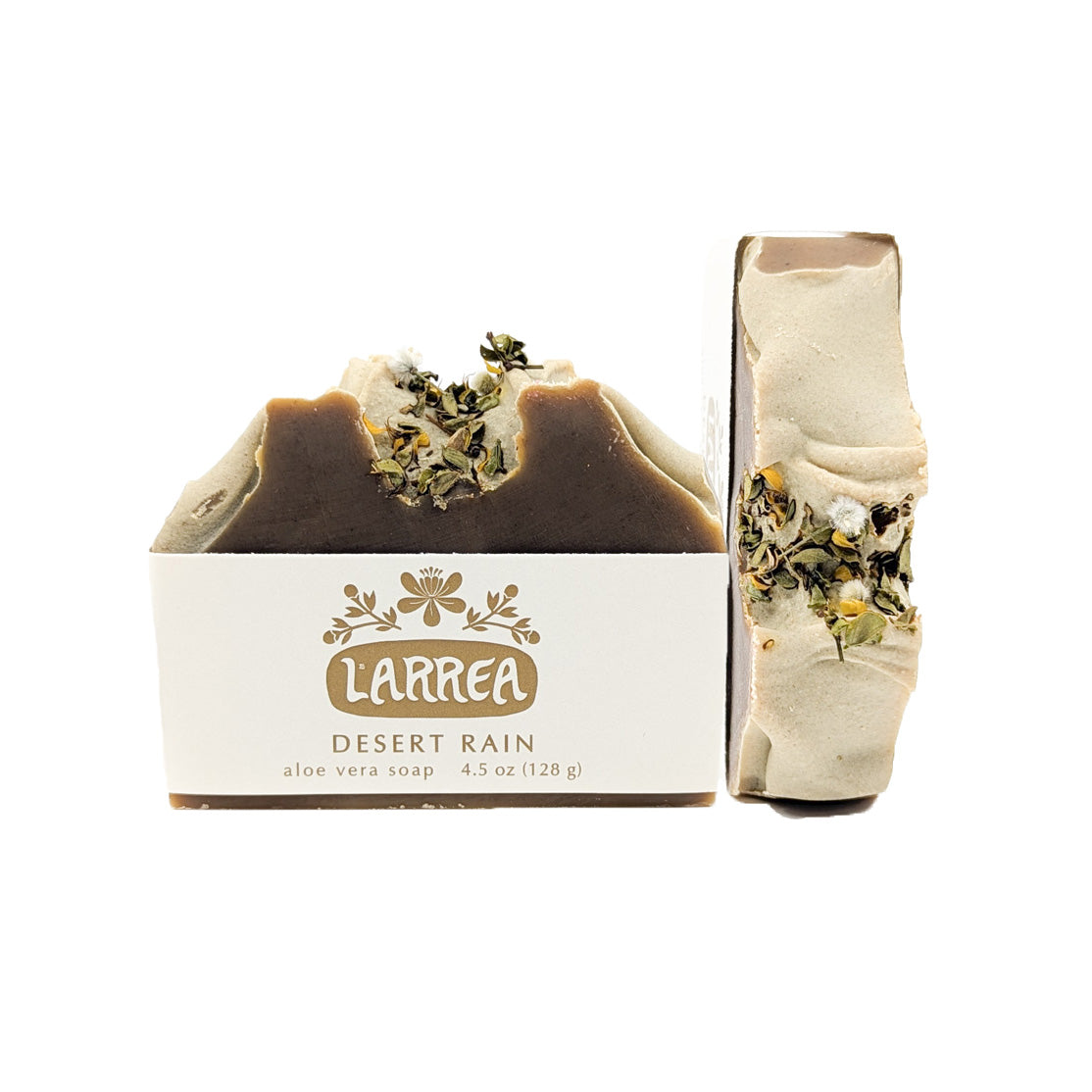 This bar is infused with creosote also known as "Larrea tridentata"

This resilient, prolific plant is beloved in the Southwest because whenever it rains, the air smells of its familiar, musky, earthy scent. It is revered by Southwest herbalists for its numerous benefits to the skin, so it is an especially wonderful and soothing bar for those with skin irritations.&nbsp;

Scent: earthy, musky, petrichor.&nbsp;
Larrea soaps are handmade in small batches using only high quality oils, butters, essential oils, 