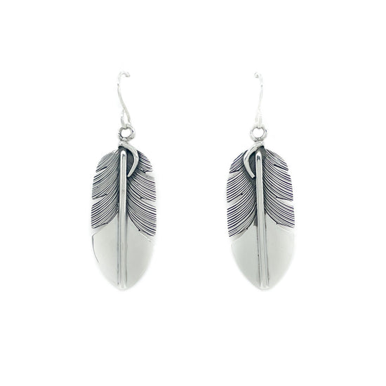 Feather Dangle Earrings - Lena Platero