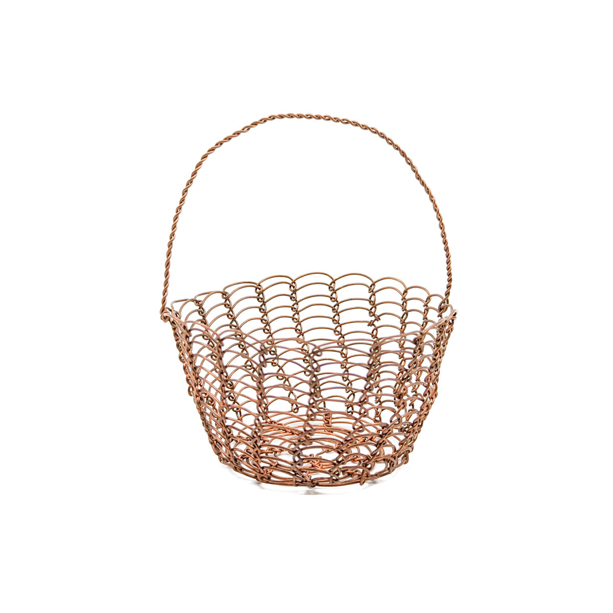 Medium Yoreme (Mayo) Copper Wire Basket
