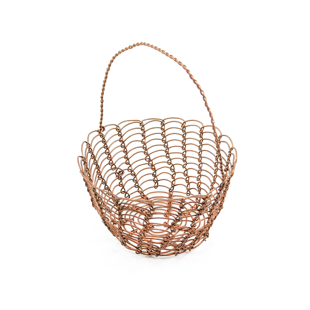 Medium Yoreme (Mayo) Copper Wire Basket
