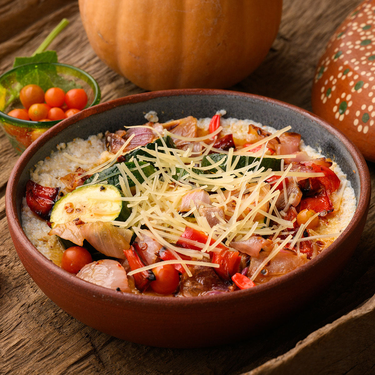 Parched Heirloom Red Corn Polenta