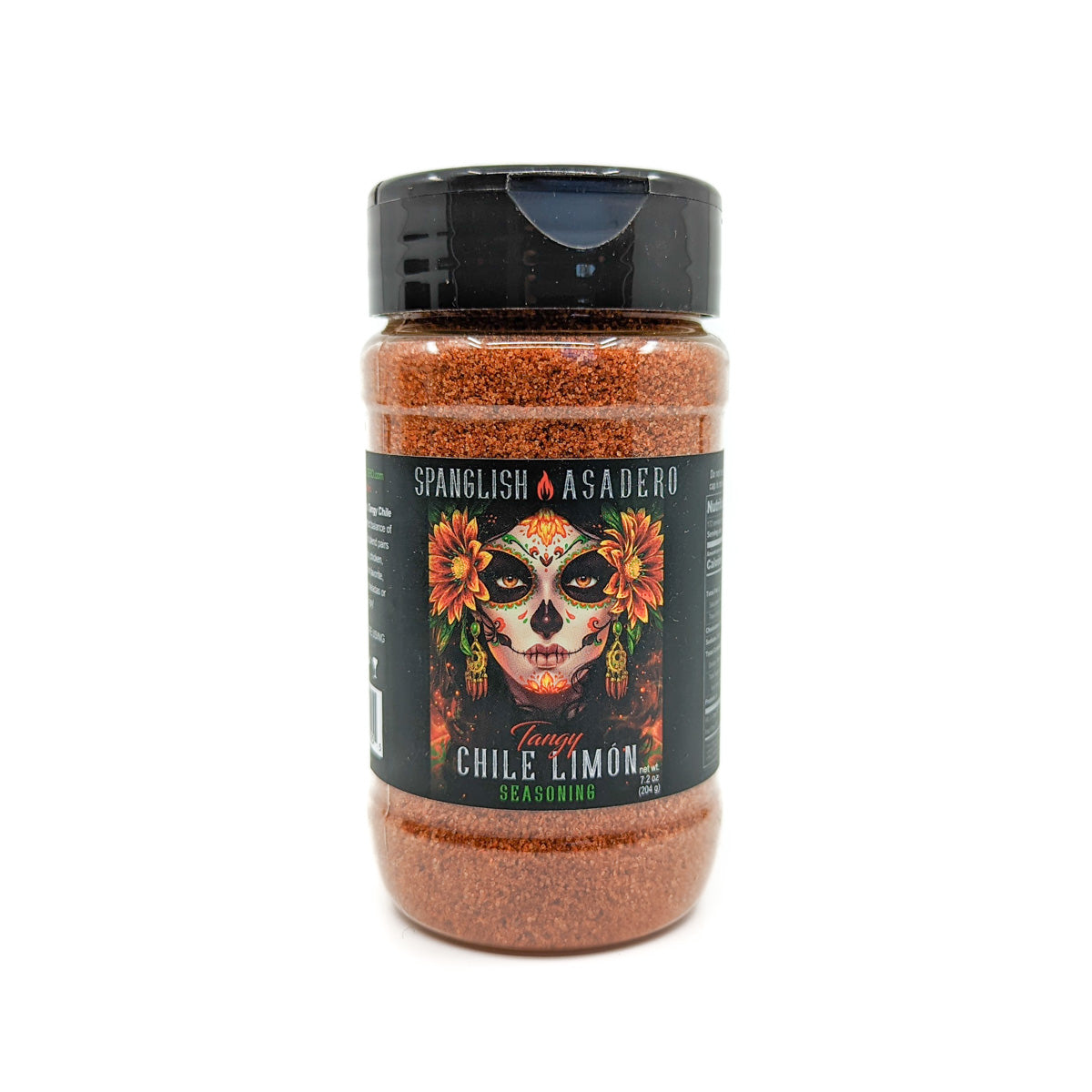 Spice up your day with Tangy Chile Limón Seasoning. It is a perfect balance of salt, spices &amp; lime. This seasoning pairs well with fish, vegetables, fruit - or a fan favorite: rimming Margaritas, Micheladas or Bloody Marys. Enjoy! 7.2 oz jar