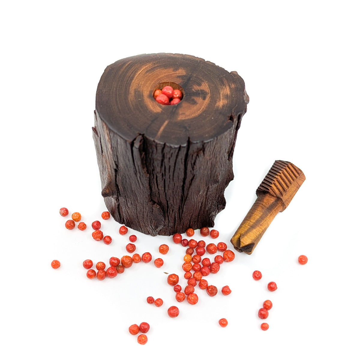 Tree Trunk Chiltepin Crusher