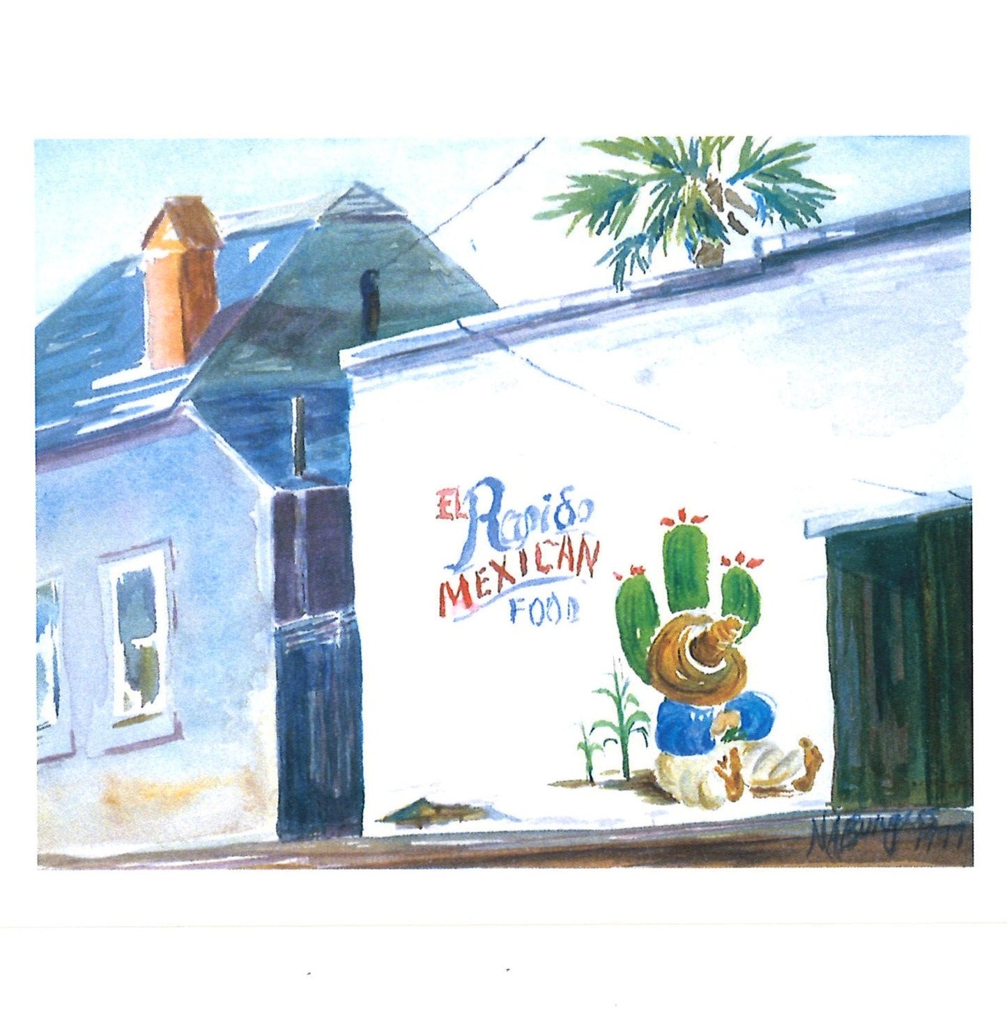 "El Rapido Market" - Card by Flor De Mayo Arts