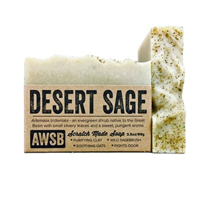 Handmade, vegan, desert sage soap. Light green. Made with organic oils.