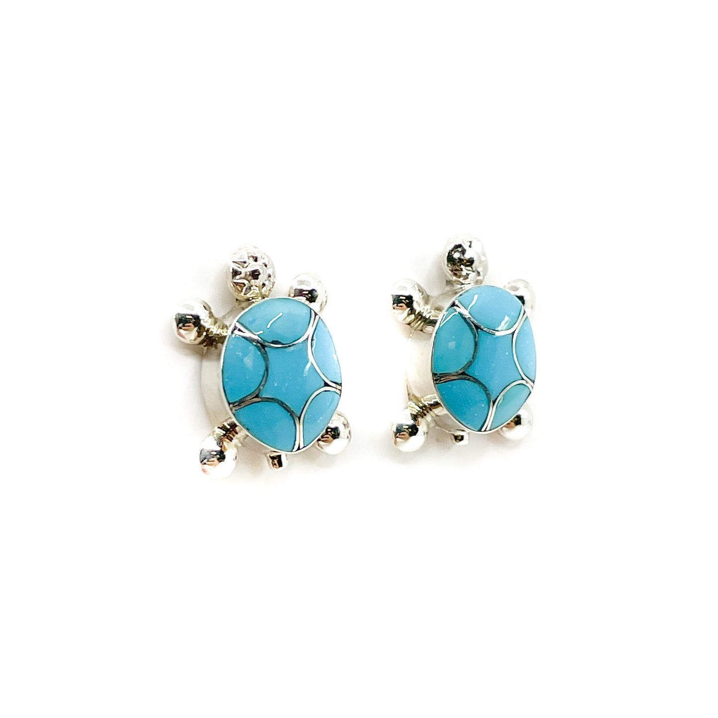 Desert Tortoise Earrings - Zuni