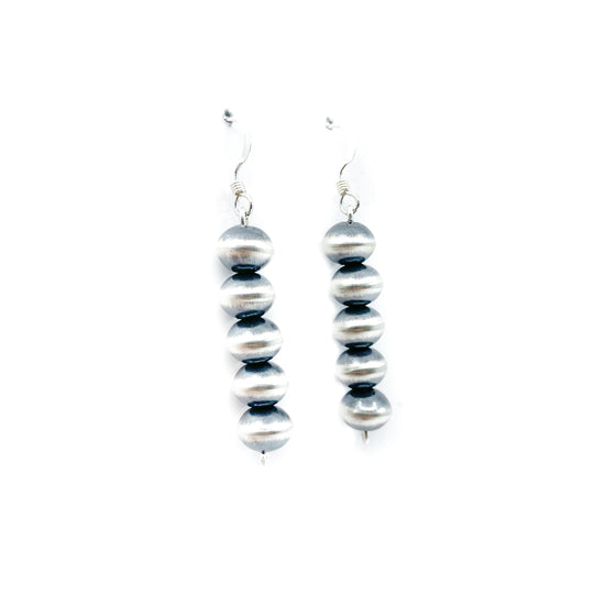 Five Bead "Navajo Pearls" Earrings
