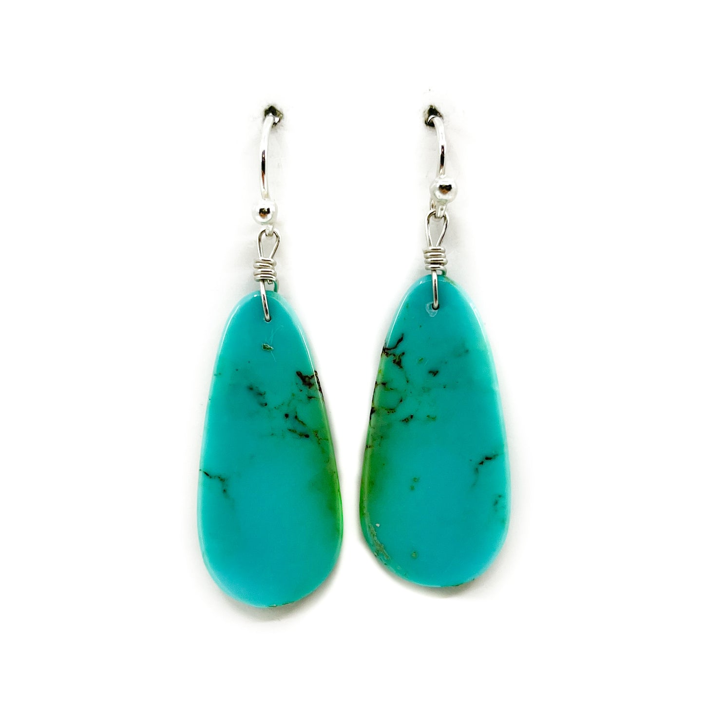 Load image into Gallery viewer, Slab Earrings - Turquoise
