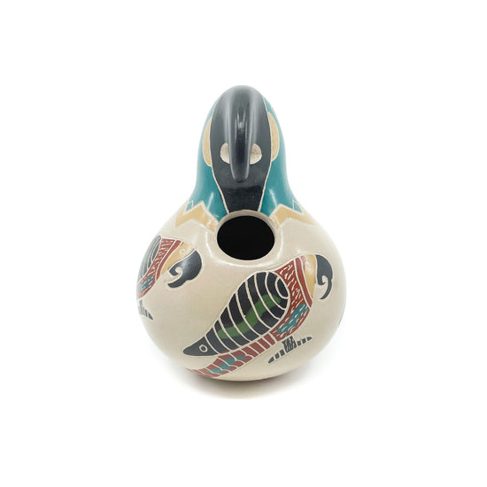 Load image into Gallery viewer, Medium Teal Colored Parrot Pot
