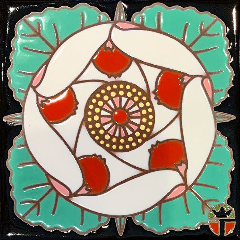 Wil Taylor Ceramic Tile - Desert 5 Spot Blossom