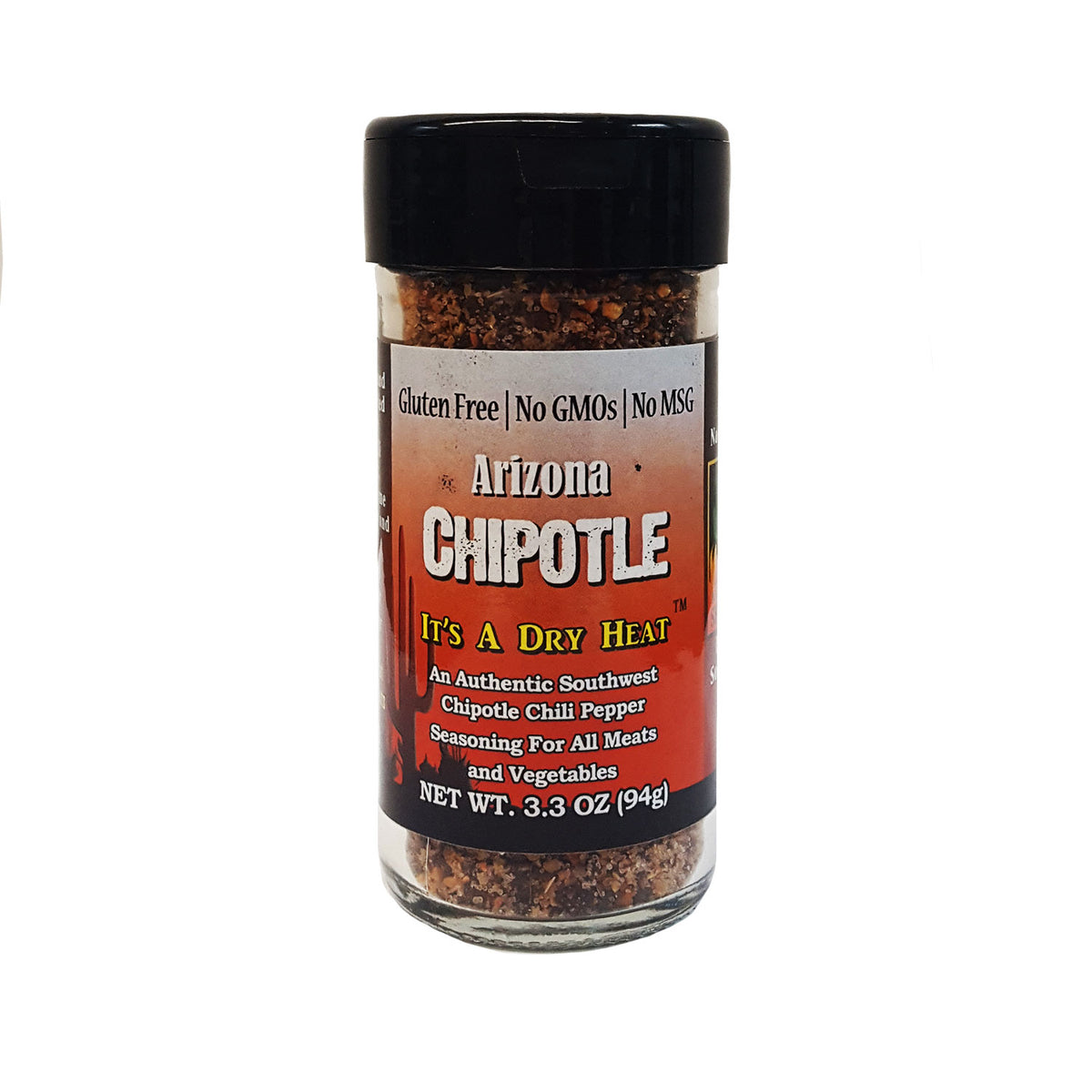 An authentic southwestern seasoning for all meats and vegetables. Medium in heat. Use in place of table pepper. Liven up any dish including chicken, beef, fish, wild game, pasta, vegetables, dips, or soups. Mix with dressing, BBQ sauce or soy sauce to make a tasty marinade or even spice up mayonnaise, mustard, and ketchup.  Gluten Free/No GMOs/No MSG  3.3 oz.