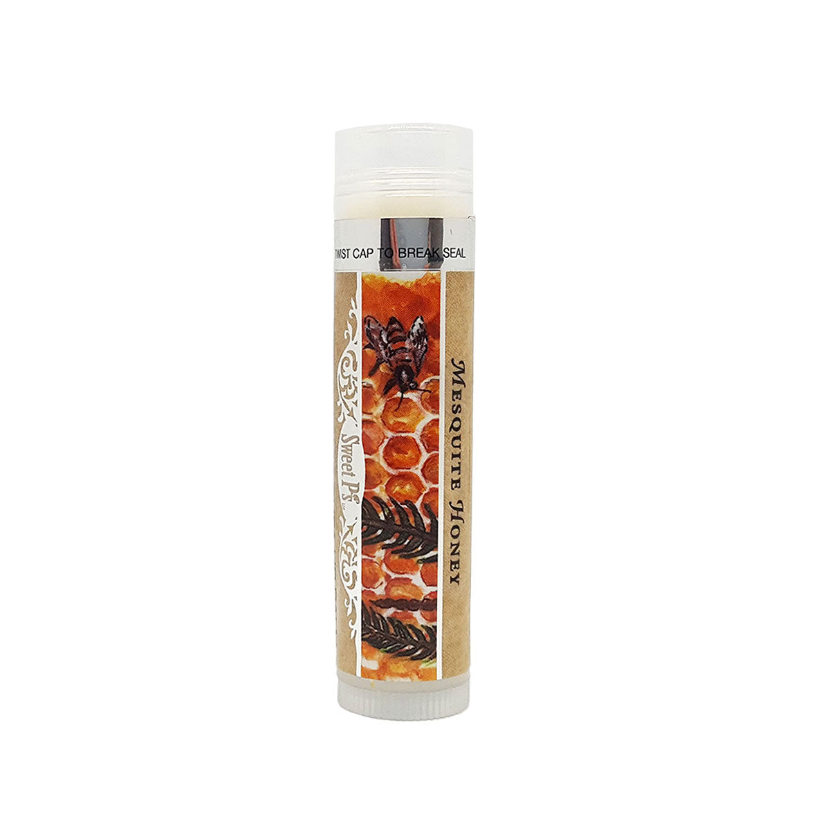 Mesquite Honey Lip Balm. SPF 15. Sweet protection from sun and wind! Heals, softens, and moisturizes dry lips. Deliciously restorative.