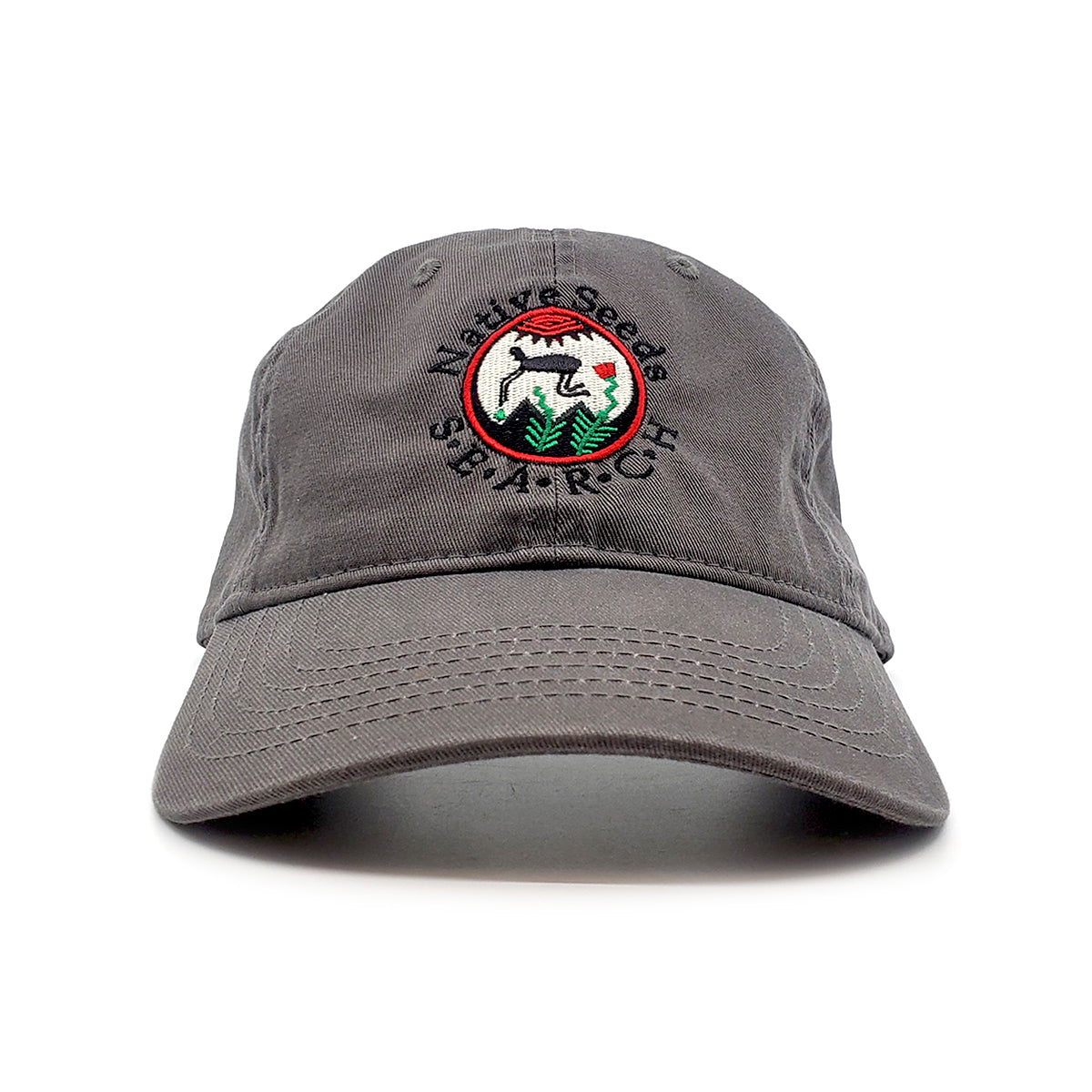 native seeds search logo baseball cap. 100% cotton with embroidered logo