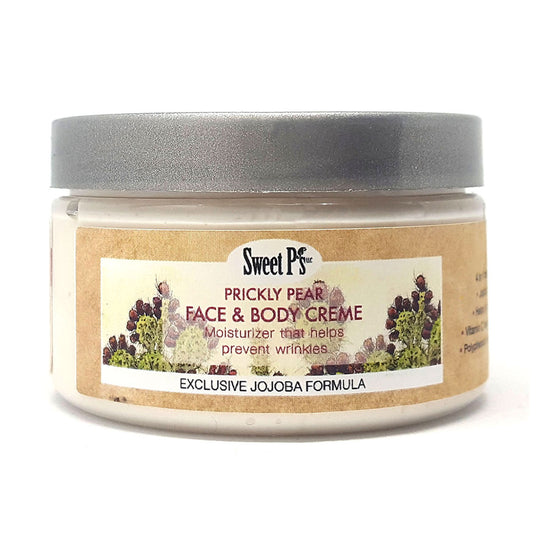 Prickly Pear face and body moisturizing creme. Cruelty free. Made in Tucson, AZ.