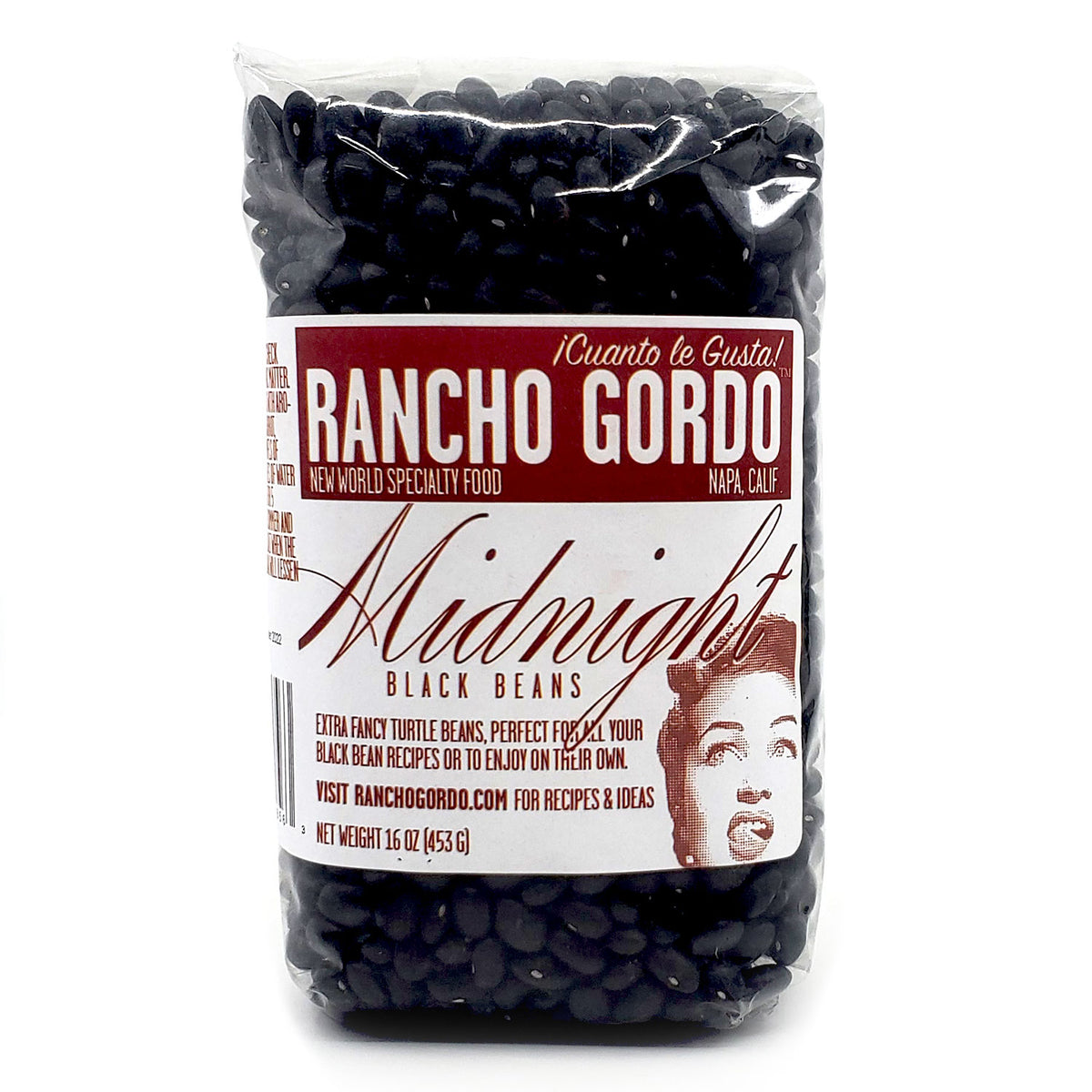Rancho gordo midnight black beans. Perfect for all bean recipes or to enjoy on their own. heirloom beans.