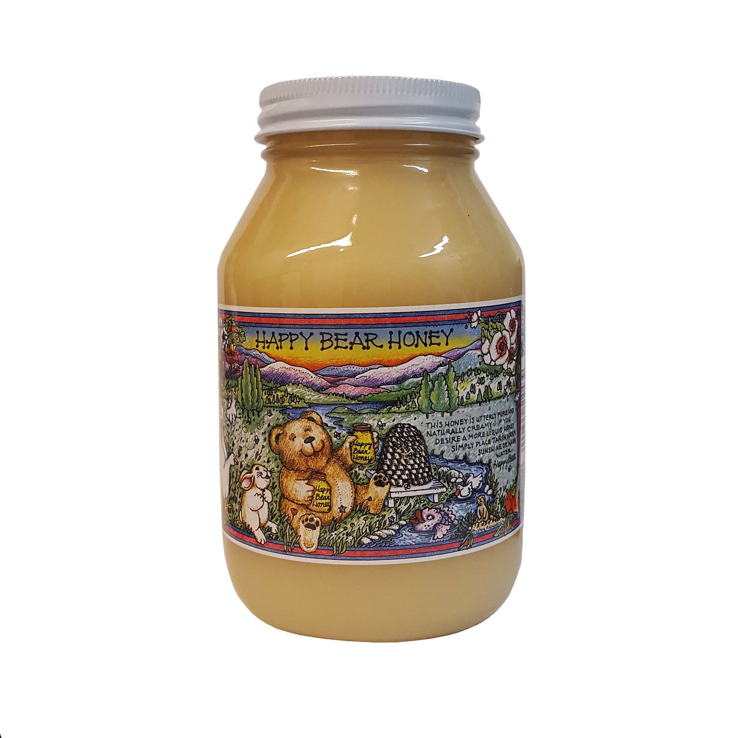 Load image into Gallery viewer, Raw, unheated, and unfiltered mesquite honey from Arizona. Available in 3 pound and 1 pound sizes
