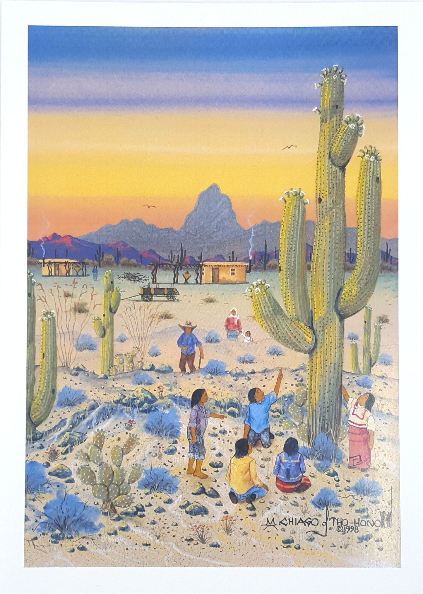 Load image into Gallery viewer, &amp;quot;The First Saguaro&amp;quot; Card by Michael Chiago
